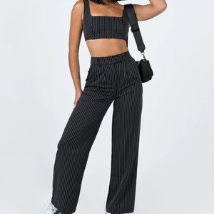 Princess Polly Huxley Set Black Stripe